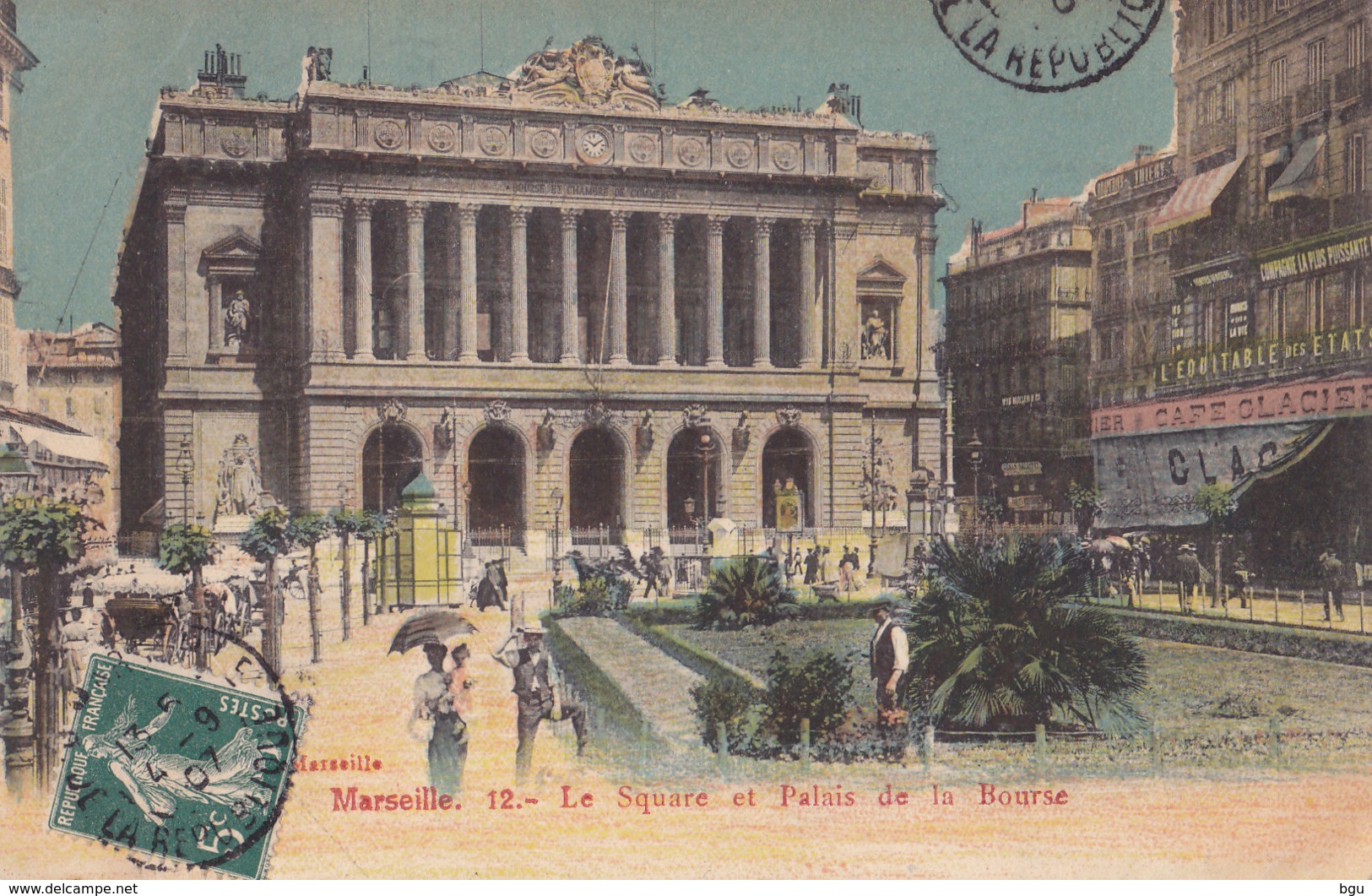 Marseille (13) - Le Square Et Le Palais De La Bourse - Non Classificati