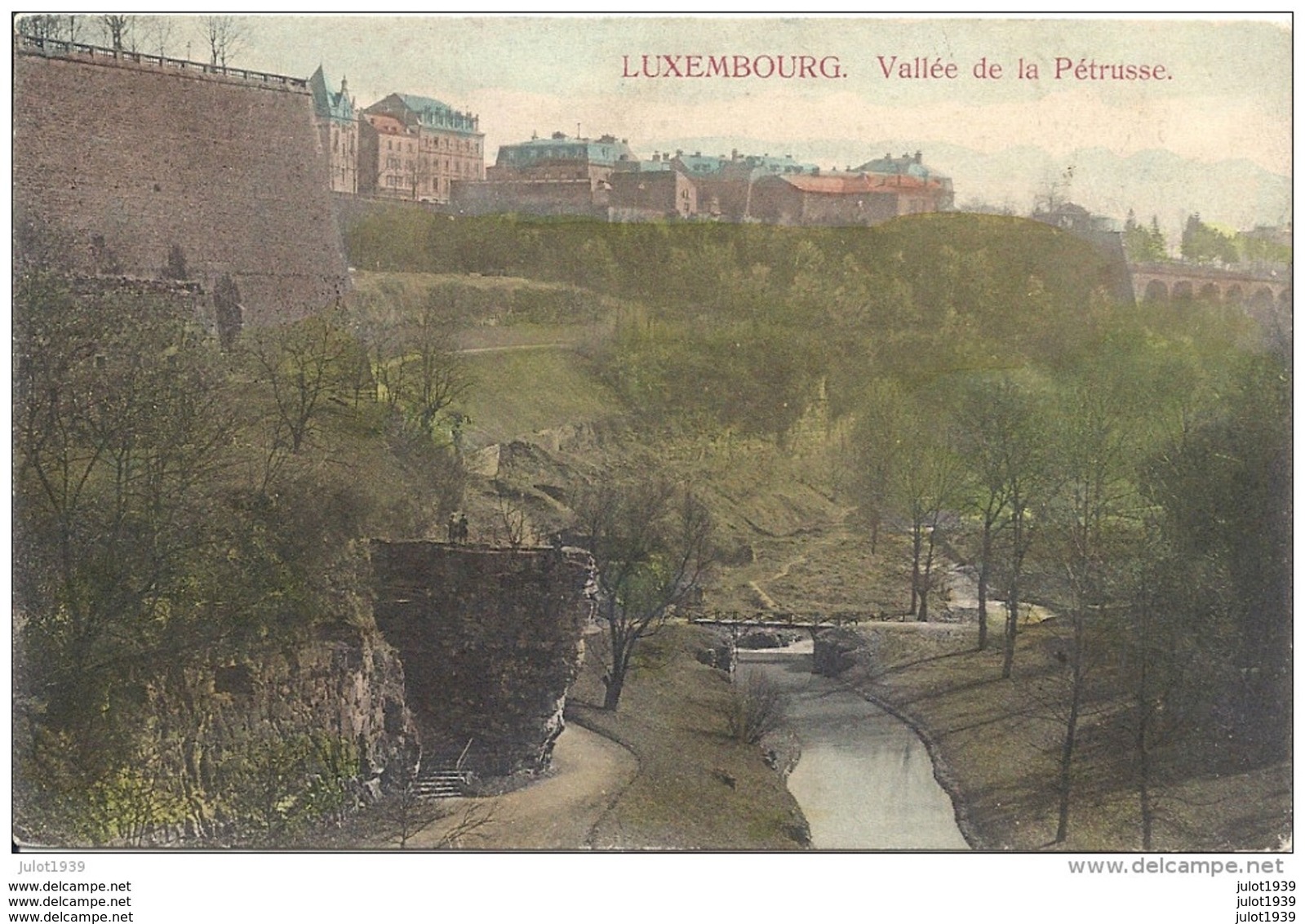 LUXEMBOURG ..--  Vallée De La Pétrusse . 1907 Vers ANVERS ( Mr Bern. PERE ) . Voir Verso . - Luxembourg - Ville