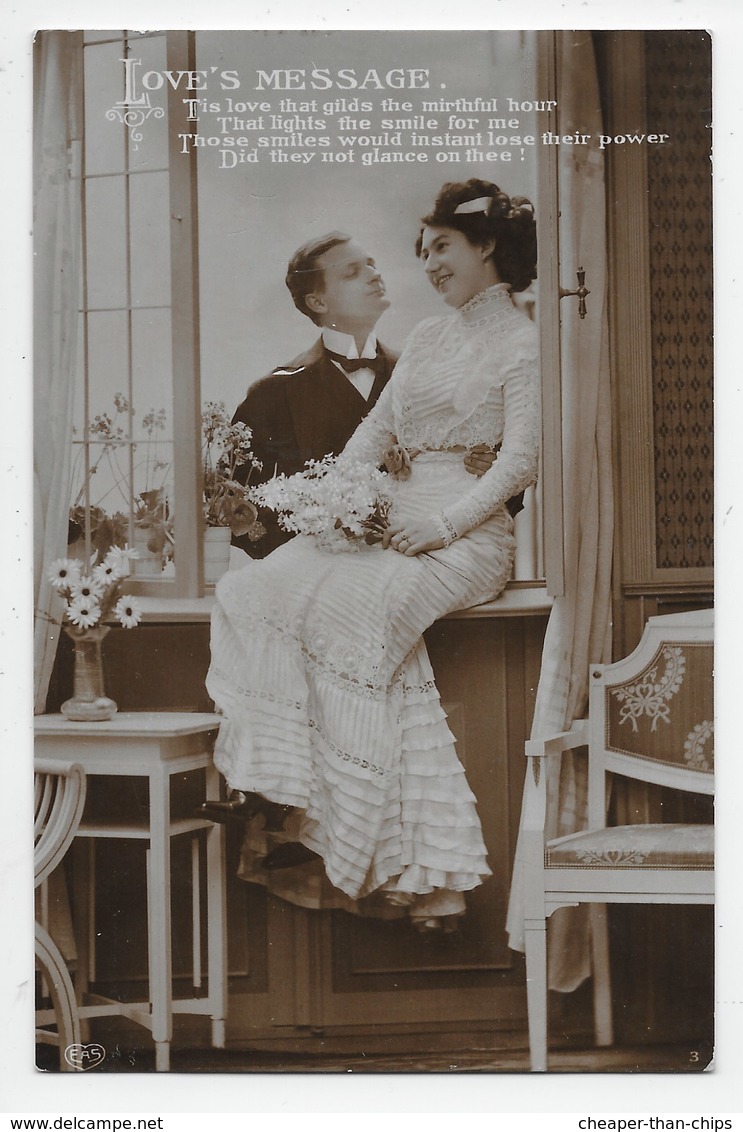 Edwardian Card - Loves Message - Schwerdtteger - Couples