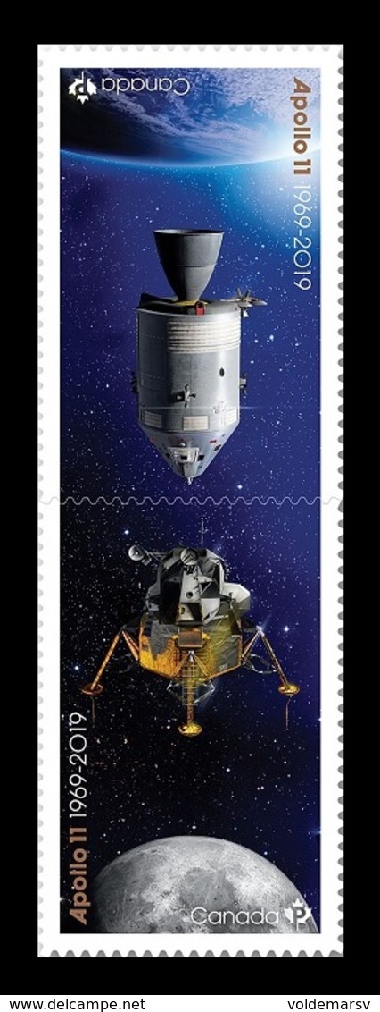 Canada 2019 Mih. 3746/47 Space. Apollo 11. Moon Landing (self-adhesive) MNH ** - Unused Stamps