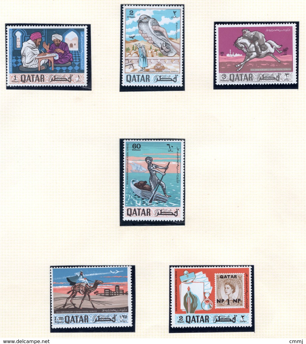 1968 - QATAR. -  Mi. Nr.  329/334 - LH - (CW4755.37) - Qatar