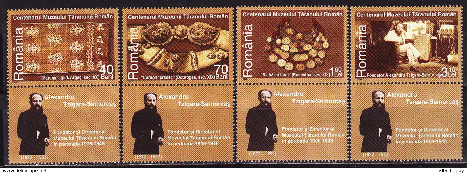 Romania, 2006, The Museum Of The Village, 4 Stamps With Coupon - Ongebruikt