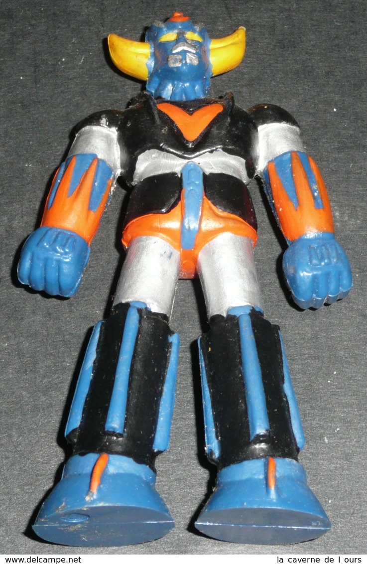 Vintage Années 1970-80's, Figurine En Plastique Goldorak, Grendizer, Variété Pieds Bleus - Goldorak