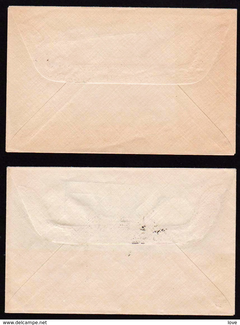 St. PIERRE ET MIQUELON: RARE Lot De 2 Lettres: Cachet: Gouvernement PP (Port Payé) Obl.......... - Storia Postale