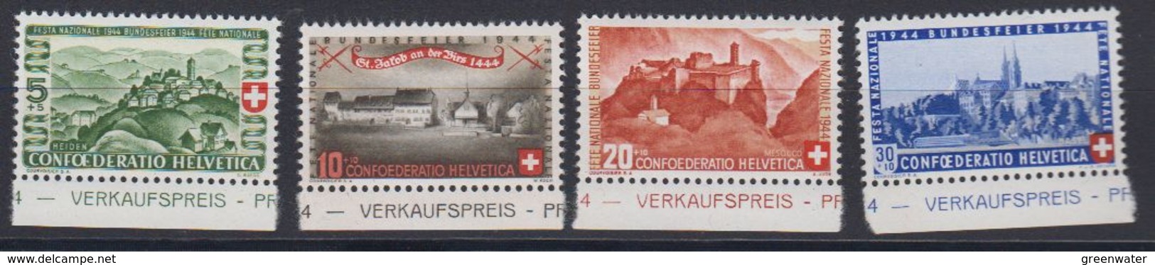 Switzerland 1944 Pro Patria 4v (+margin) ** Mnh (43354) - Ongebruikt