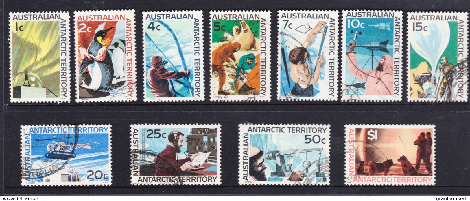 Australian Antarctic 1966 Definitives Set Of 11 Used - Used Stamps
