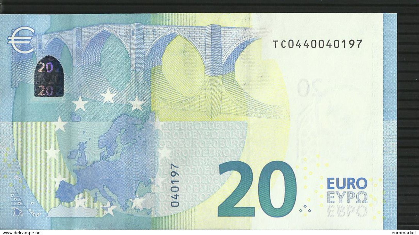 20 EURO IRELAND "T" T006 A5 TC0440040197 AUNC DRAGHI - 20 Euro