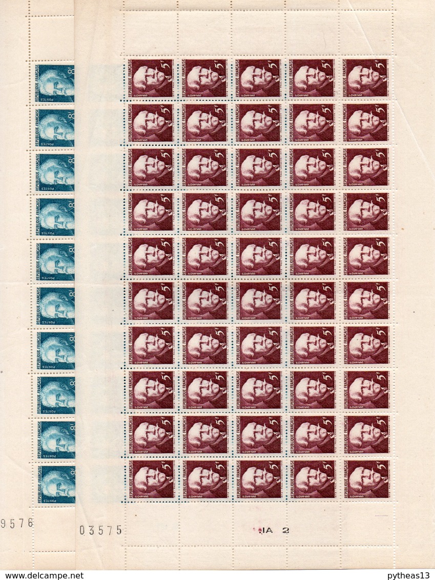 FRANCE N°820/821  2 Feuilles De 50 Exemplaires Sans Charnière,  SUP - Neufs