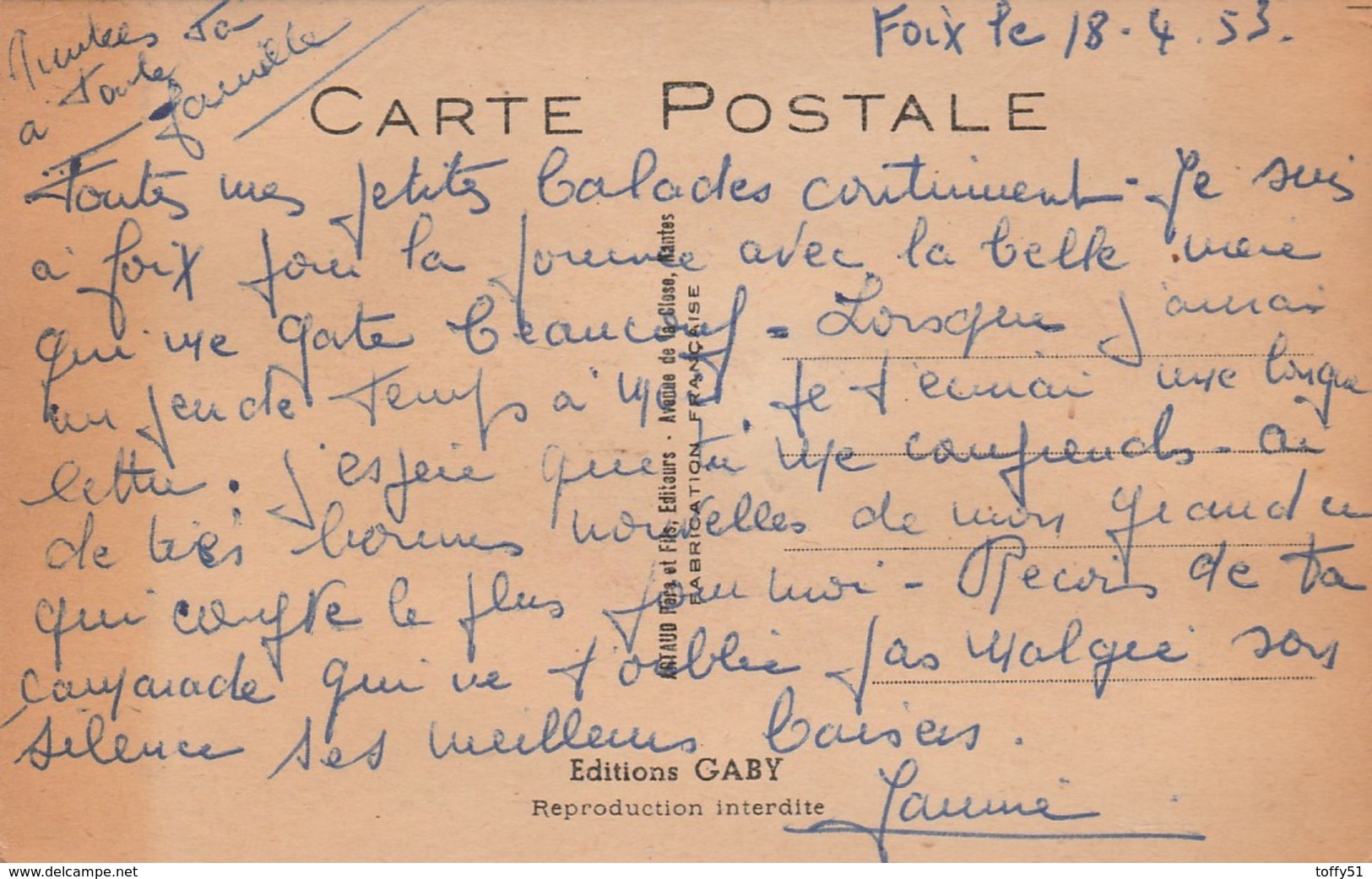 CPA À SYSTÈME:JEUNE FILLE LETTRE BOÎTE AUX LETTRES "MEILLEUR SOUVENIR DANS LA BOÎTE AUX LETTRES VOUS VERREZ" FOIX (09) - Foix