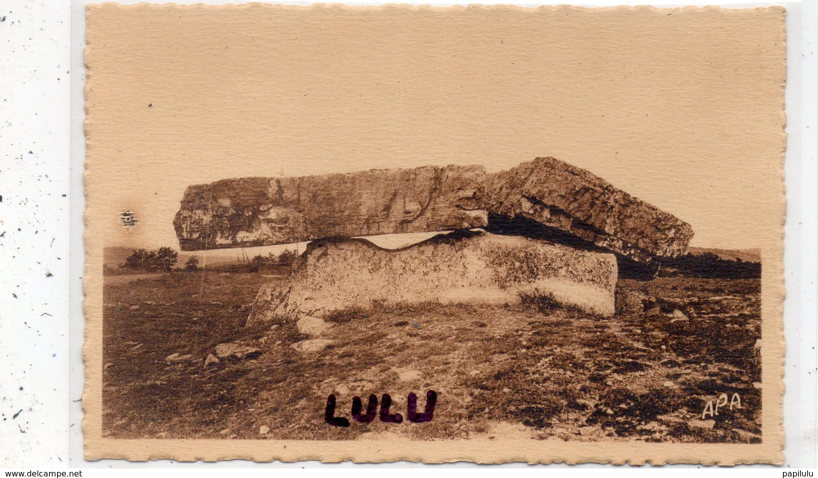 DEPT 81 : édit. APA Poux N° 6 : Vaour Le Dolmen - Vaour