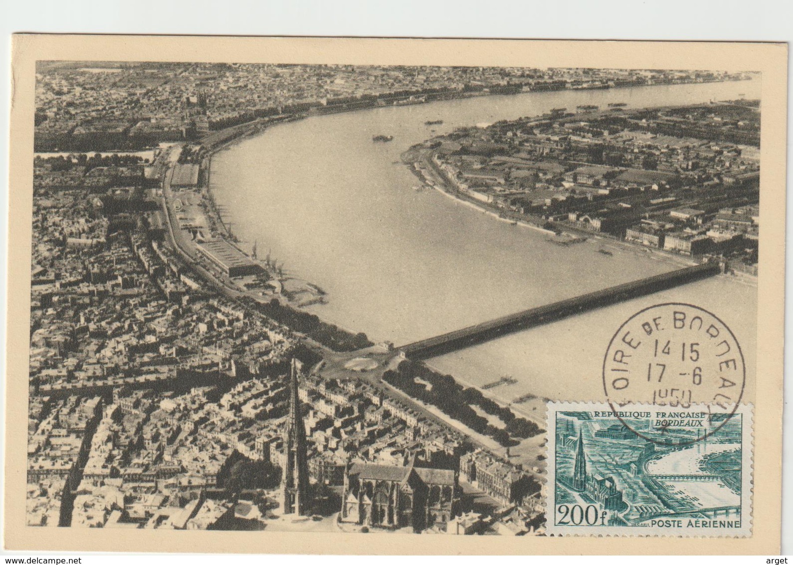 Carte-Maximum FRANCE N° Yvert PA 25 (BORDEAUX) Obl Sp Foire De Bordeaux (Ed Hébé) - 1950-1959