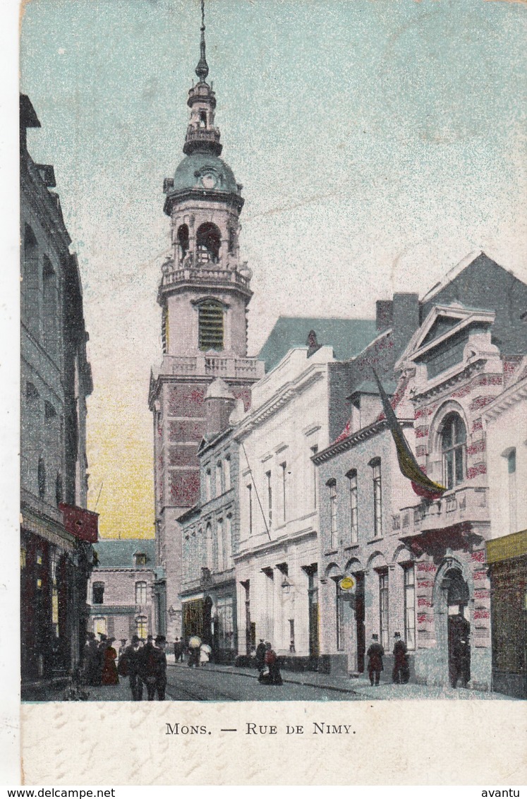 MONS /  RUE DE NIMY  1909 - Mons