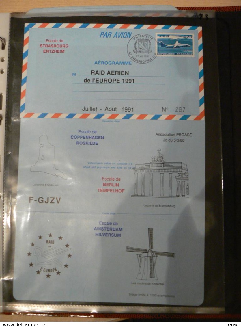 Aérogramme 1991 - Raid Aérien De L'Europe - N° 297 - Aerogramme