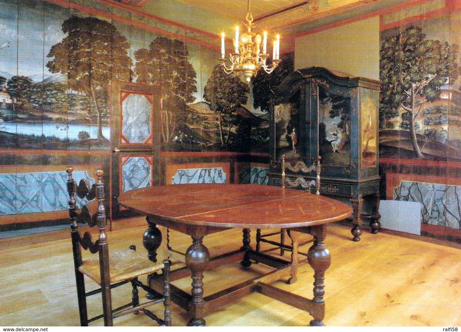 1 AK Germany / Schleswig-Holstein * Schloss Reinbek Erbaut 1572 - 1577 - Das Jagdzimmer * - Reinbek