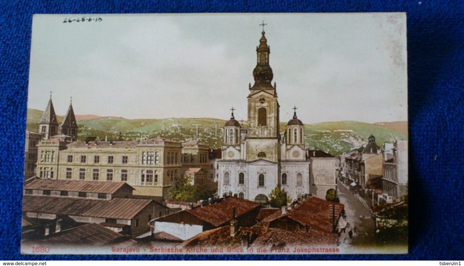 Sarajevo Serbische Kirche Und Blick In Die Franz Josephstrasse Bosnia And Herzegovina - Bosnia Erzegovina