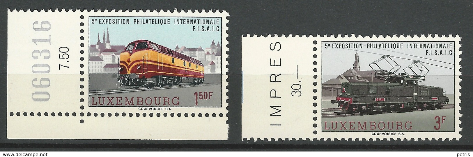 Luxembourg - 1966 Locomotive MNH** - 4706 - Unused Stamps