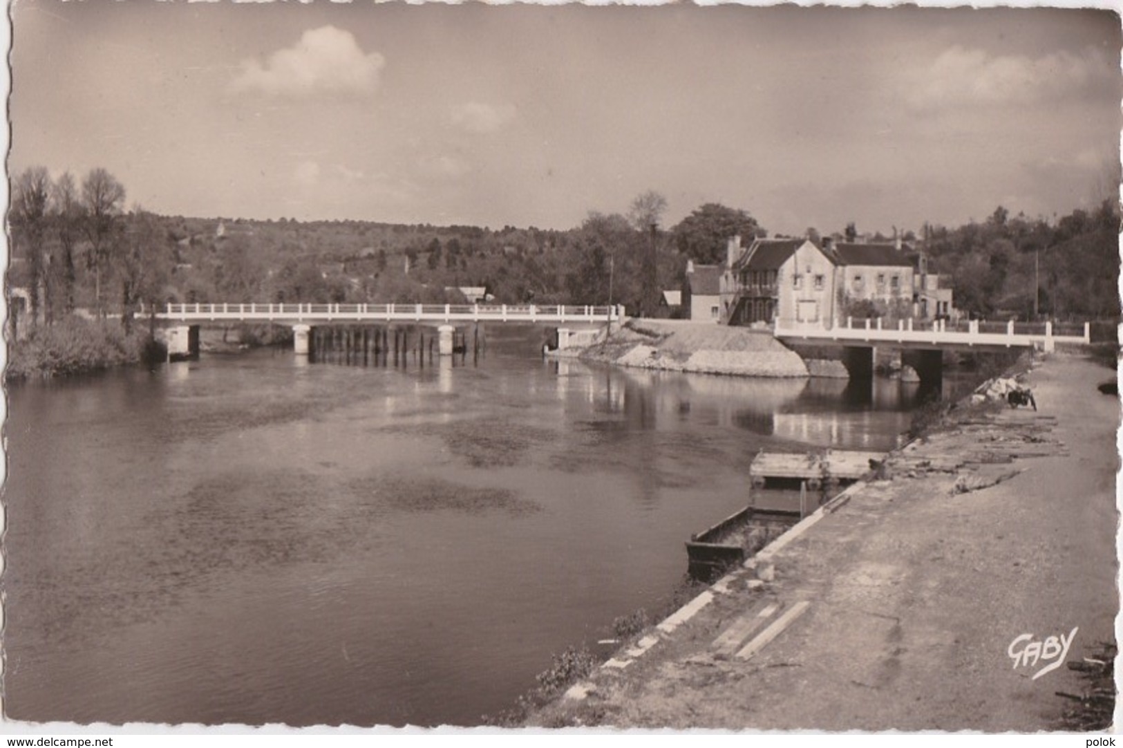 Bu - Cpsm Petit Format BAUD (Morbihan) - Le Nouveau Pont De Pont Augan - Baud