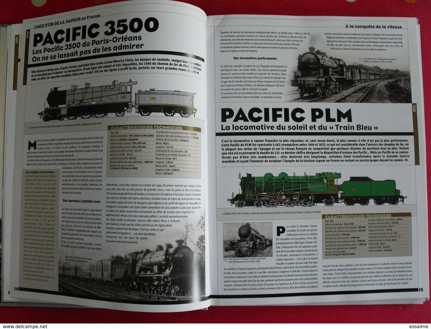 L'age D'or De La Traction Vapeur En France (1900-1950). Trains De Légende. Clive Lamming. Atlas 2005 + Poster - Ferrocarril & Tranvías