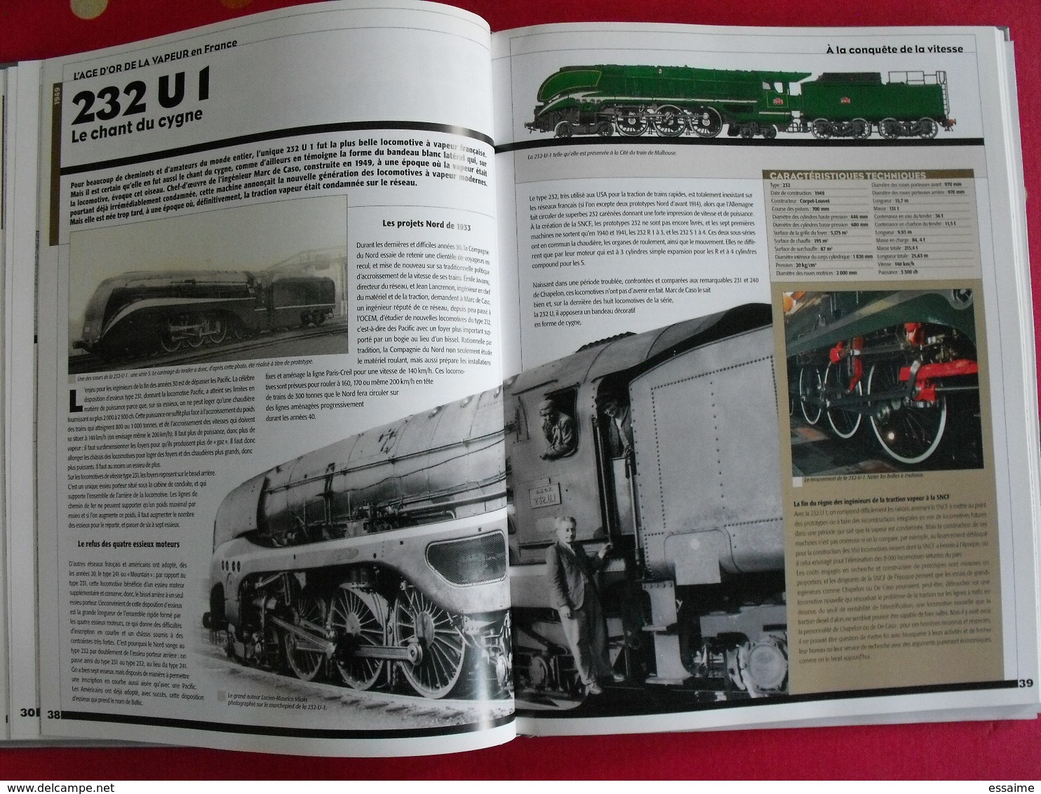 l'age d'or de la traction vapeur en France (1900-1950). Trains de légende. clive lamming. atlas 2005 + poster