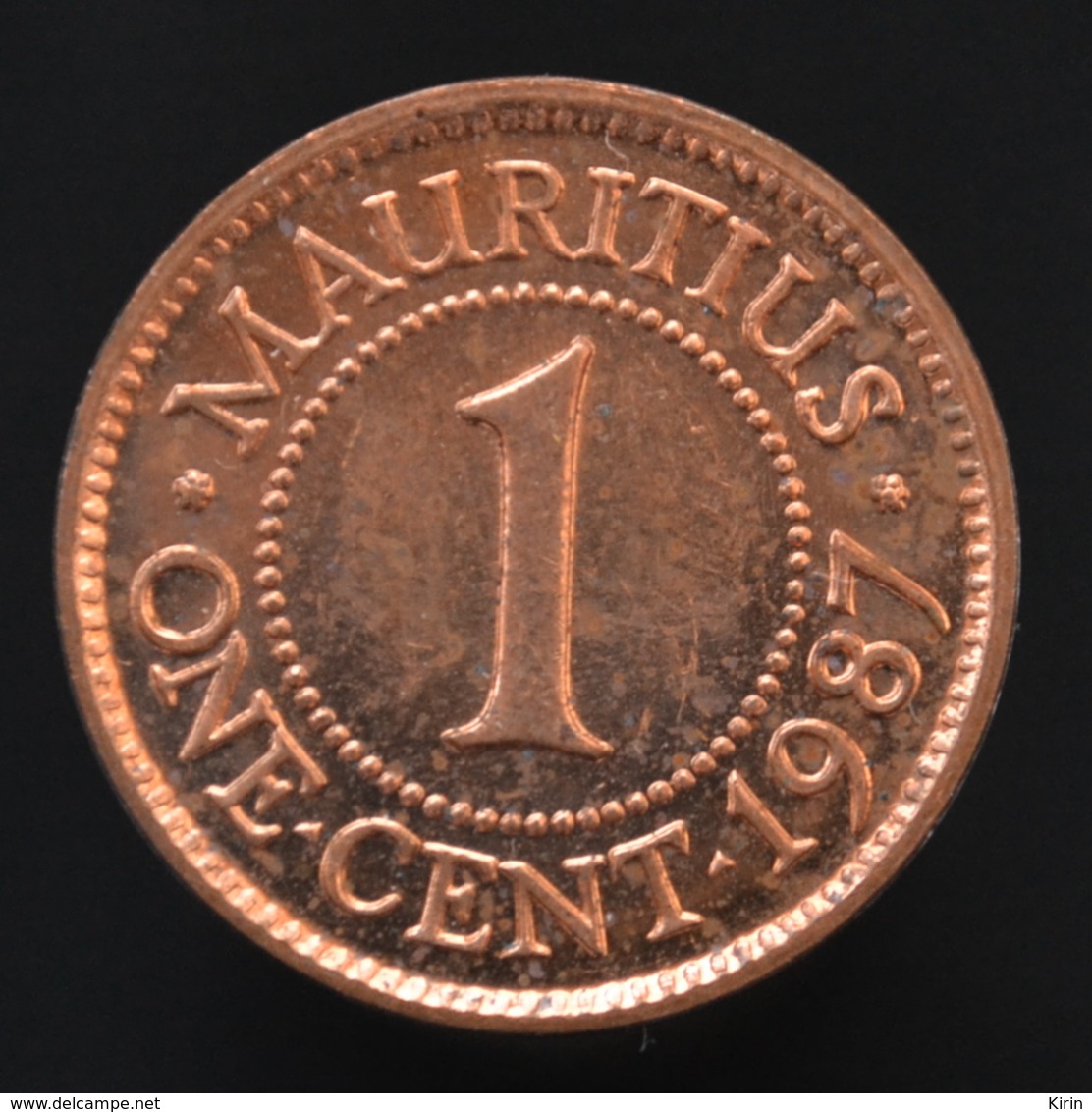 Mauritius 1 Cent 1987, Km51, EF Coin. Africa. - Mauritania