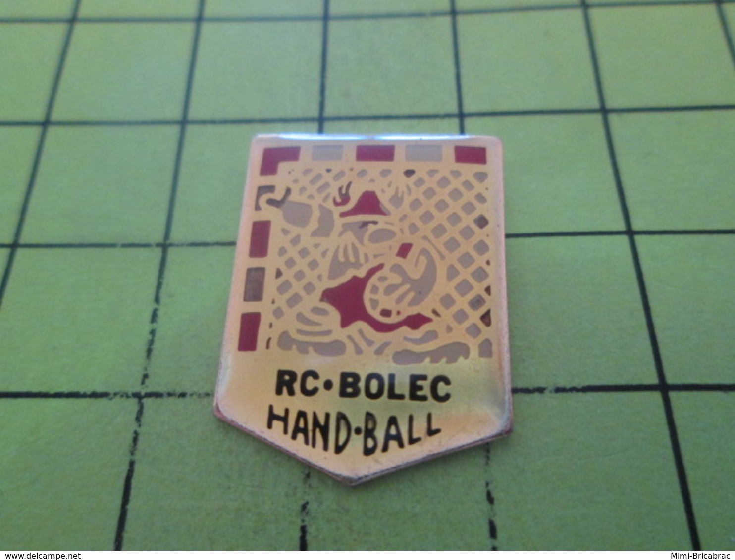 613d Pin's Pins / Beau Et Rare / THEME : SPORTS / HANDBALL RC BOLEC GAULOIS GARDIEN DE BUT - Handball