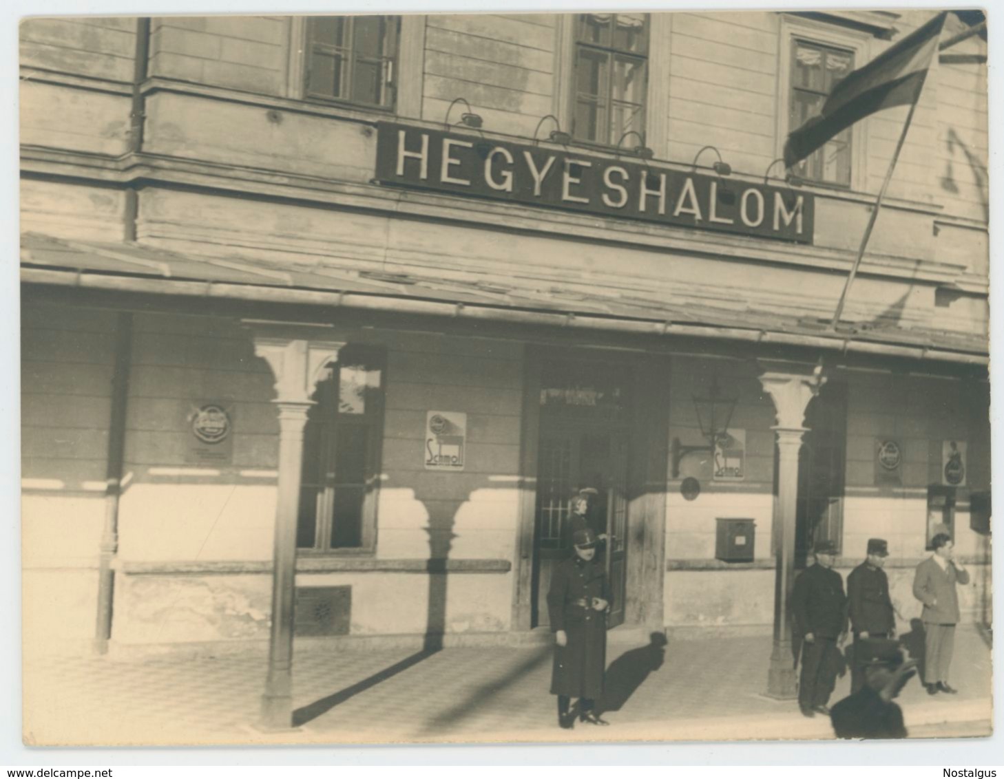 Foto Aus HEGYESHALOM Um 1928/ Ungarn -  Magyarország Vasútállomás/ Eisenbahn Bahnhof (18) - Trains