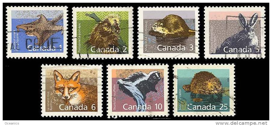 Canada (Scott No.1155-61 - Série Sue Les Mammifères / Mammal Defenitives) (o) - Oblitérés