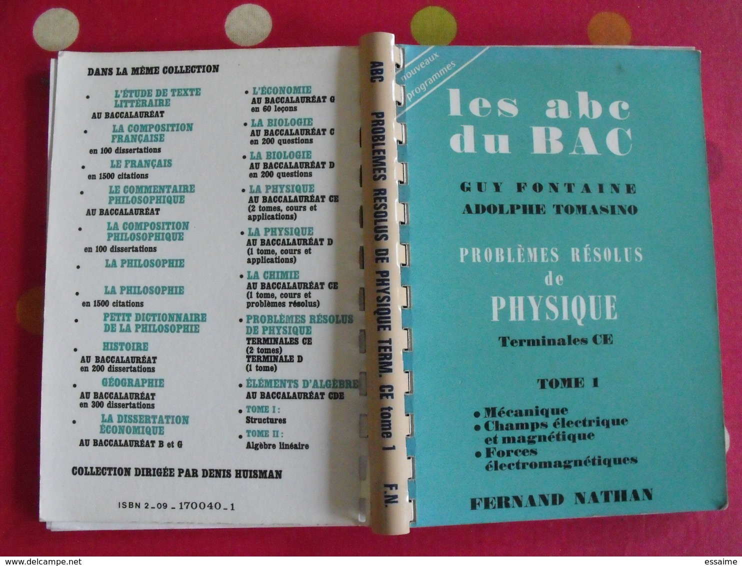 15 Livres Sciences Physique Chimie Annales Problèmes Résolus Corrigés Baccalauréat Guides Pratiques Scolaire - Lots De Plusieurs Livres