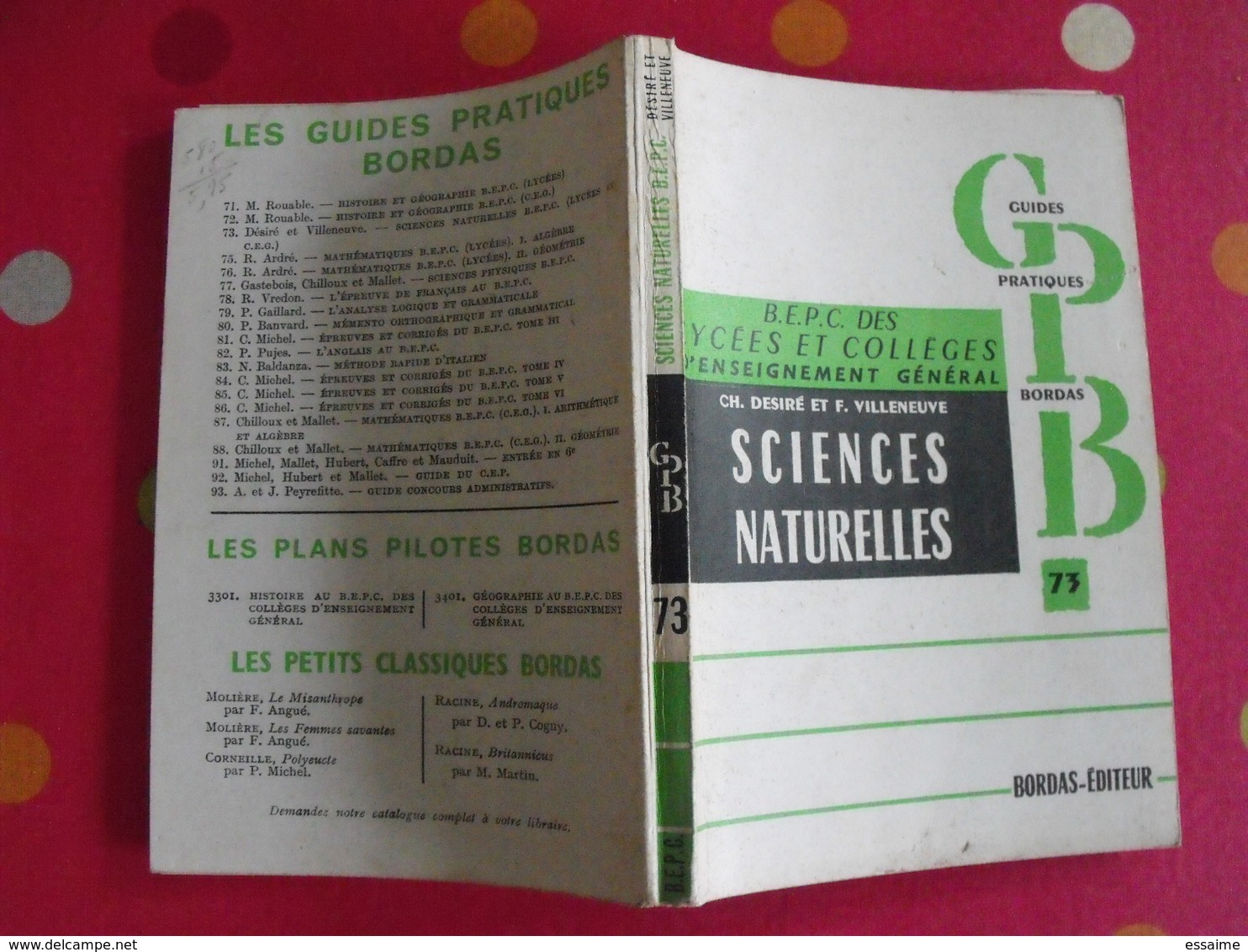 15 livres Sciences physique chimie annales problèmes résolus corrigés baccalauréat guides pratiques scolaire