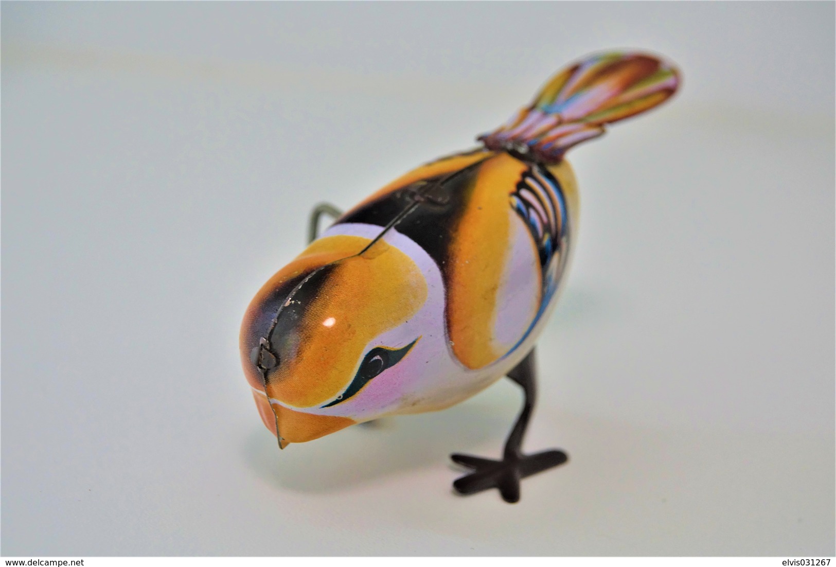 Vintage TIN TOY : Maker UNKNOWN - Wind-up Sparrow Bird - 11 Cm - CHINA - 1960's - - Collectors E Strani - Tutte Marche