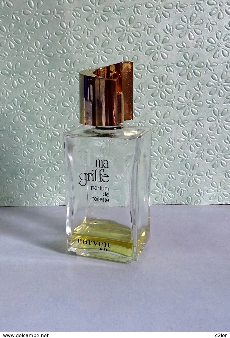 Ancien Flacon "MA GRIFFE " De CARVEN Avec Bouchon   Parfum De Toilette 120 Ml (pas Vapo) VIDE/EMPTY - Flacons (vides)