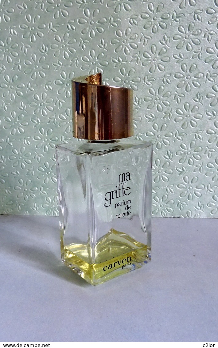 Ancien Flacon "MA GRIFFE " De CARVEN Avec Bouchon   Parfum De Toilette 120 Ml (pas Vapo) VIDE/EMPTY - Flacons (vides)