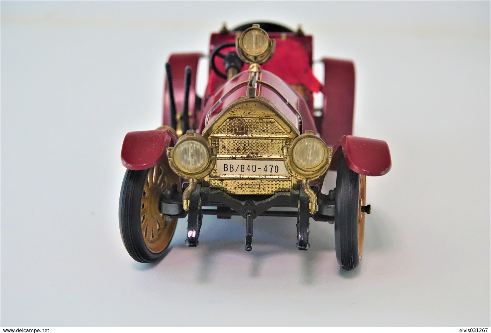 Vintage TIN TOY CAR : maker SCHUCO - red 1036/1 - Mercer Typ 35j 1913 - 18cm - west germany  - Friction