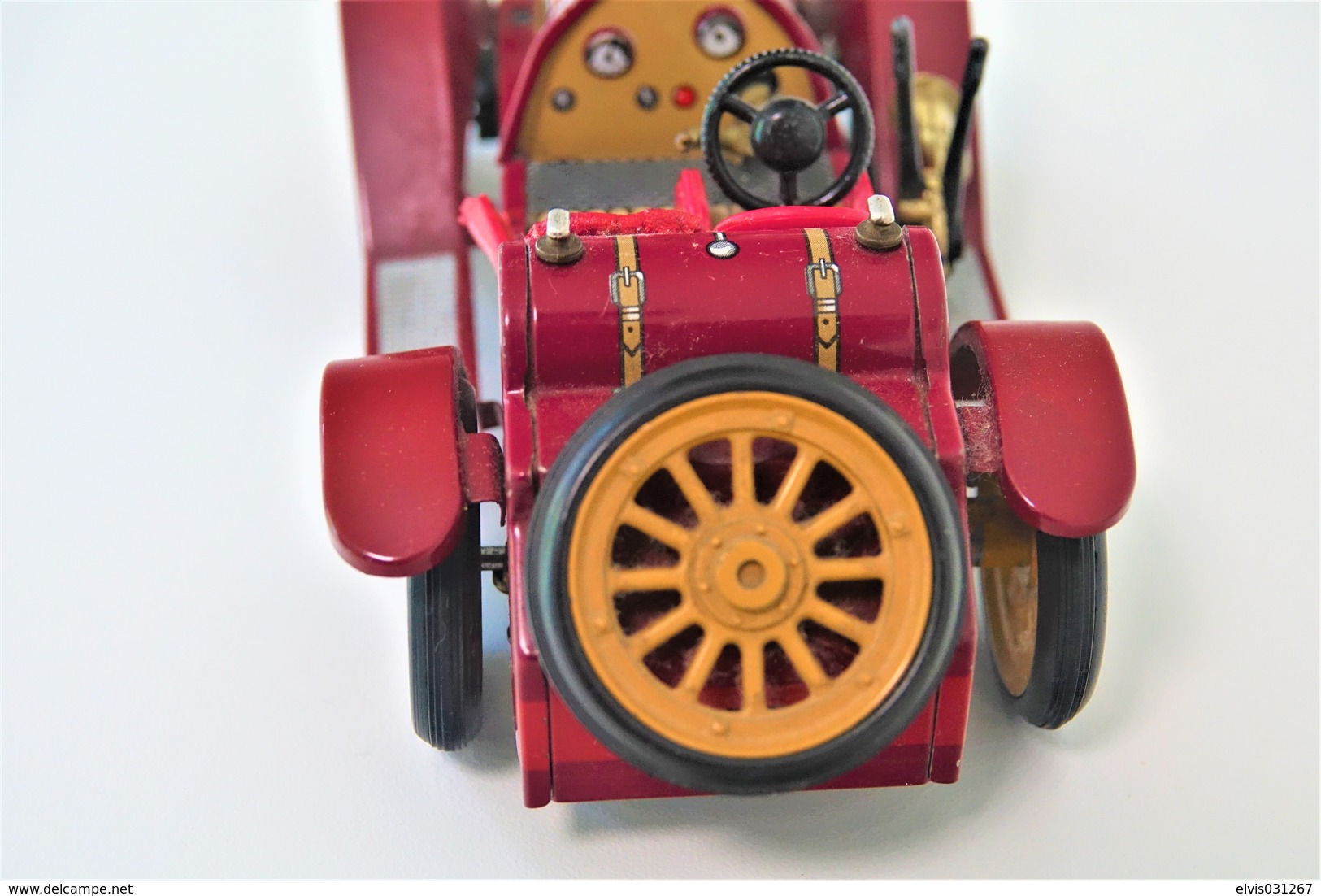 Vintage TIN TOY CAR : maker SCHUCO - red 1036/1 - Mercer Typ 35j 1913 - 18cm - west germany  - Friction