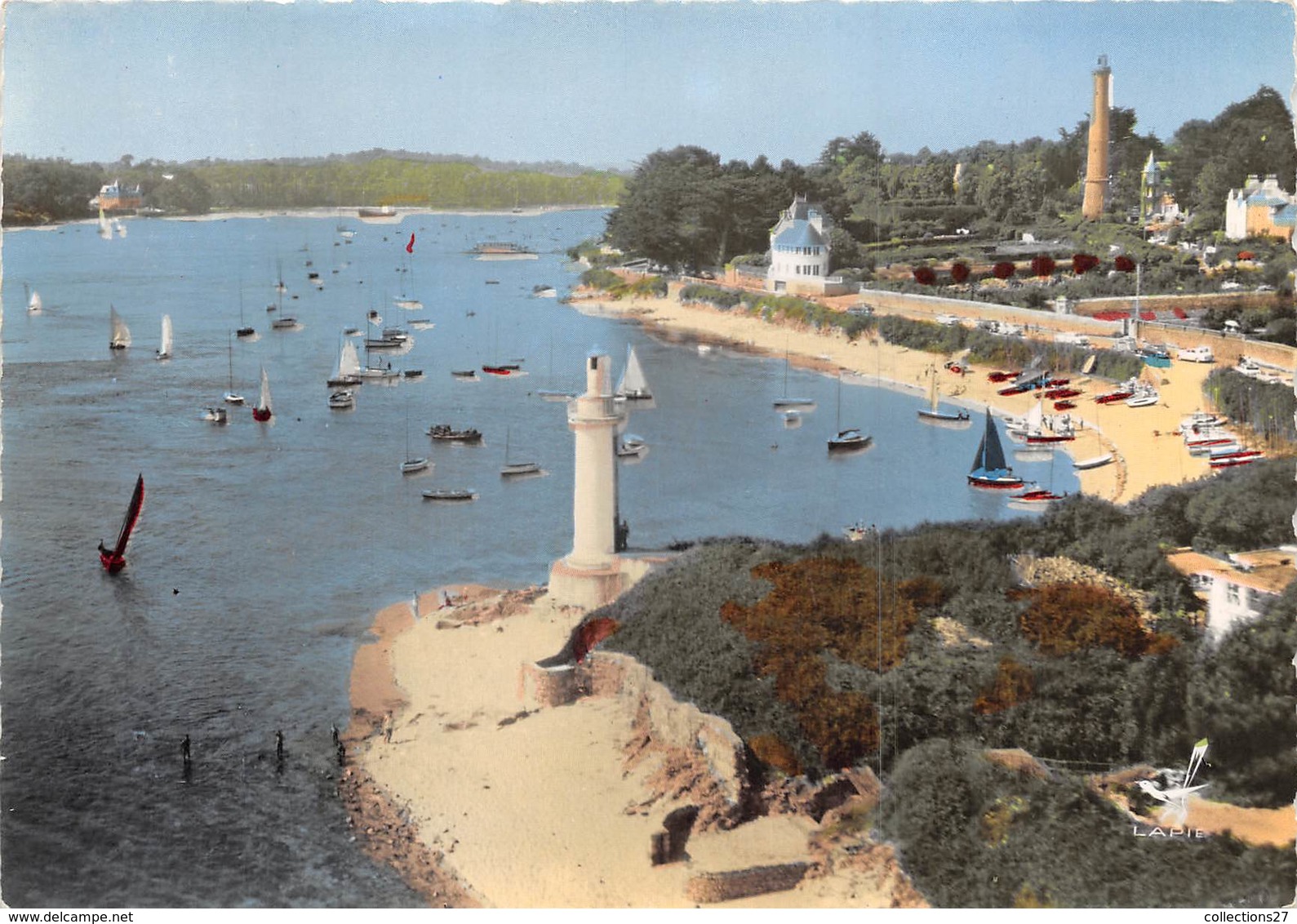 29-BENODET- LE PHARE DU COQ ET PANORAMA SUR LE PORT - Bénodet