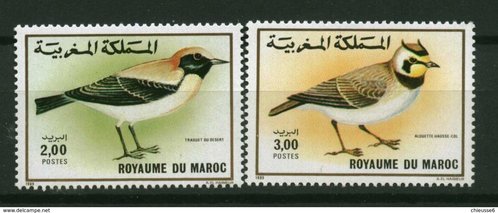 Roy. Maroc ** N° 1073/1074 - Oiseaux - Morocco (1956-...)