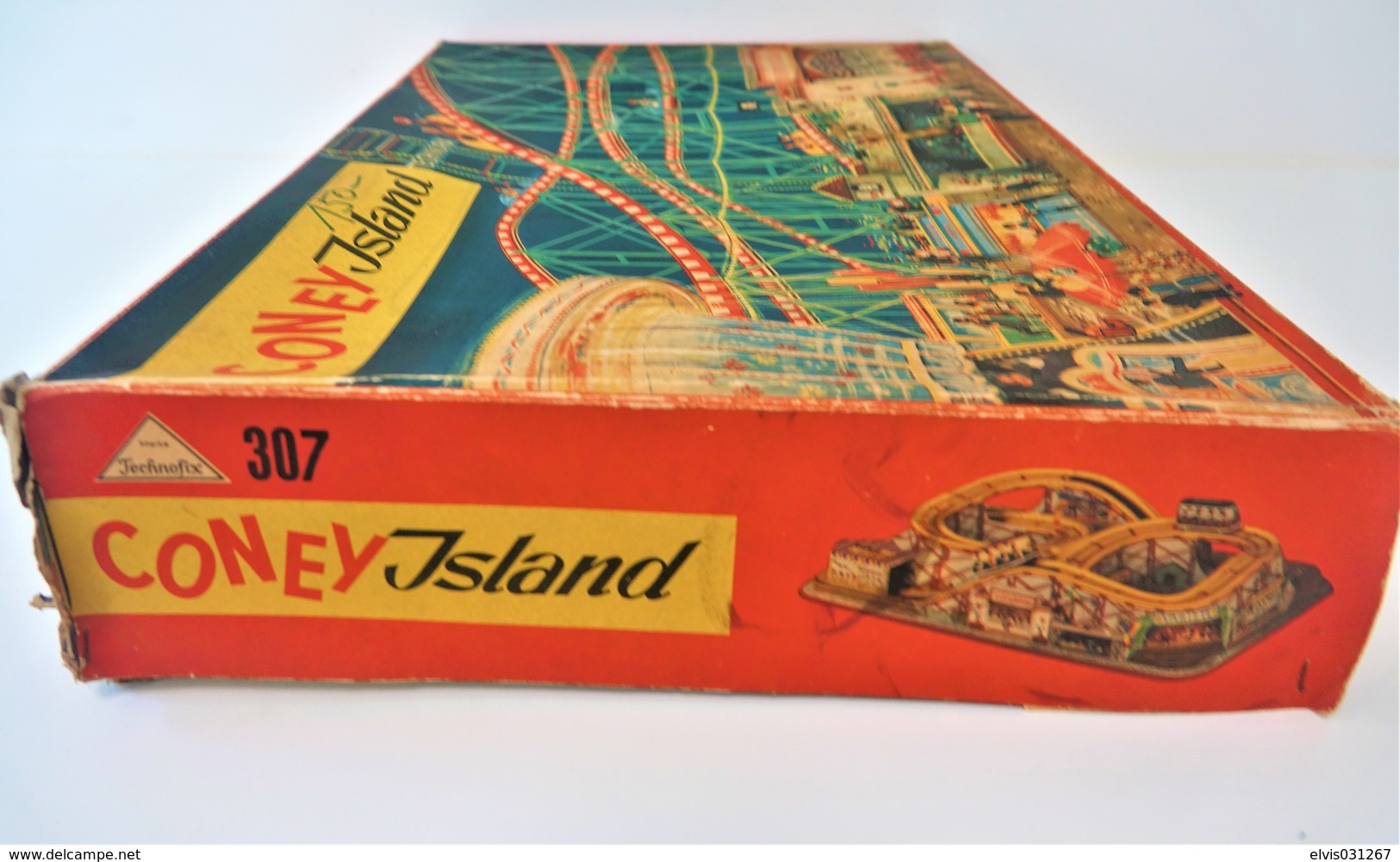 Vintage CONEY ISLAND THEME PARK TOY + original box : maker TECHNOFIX - No307 - WEST GERMANY - 1960's - Wind Up ***