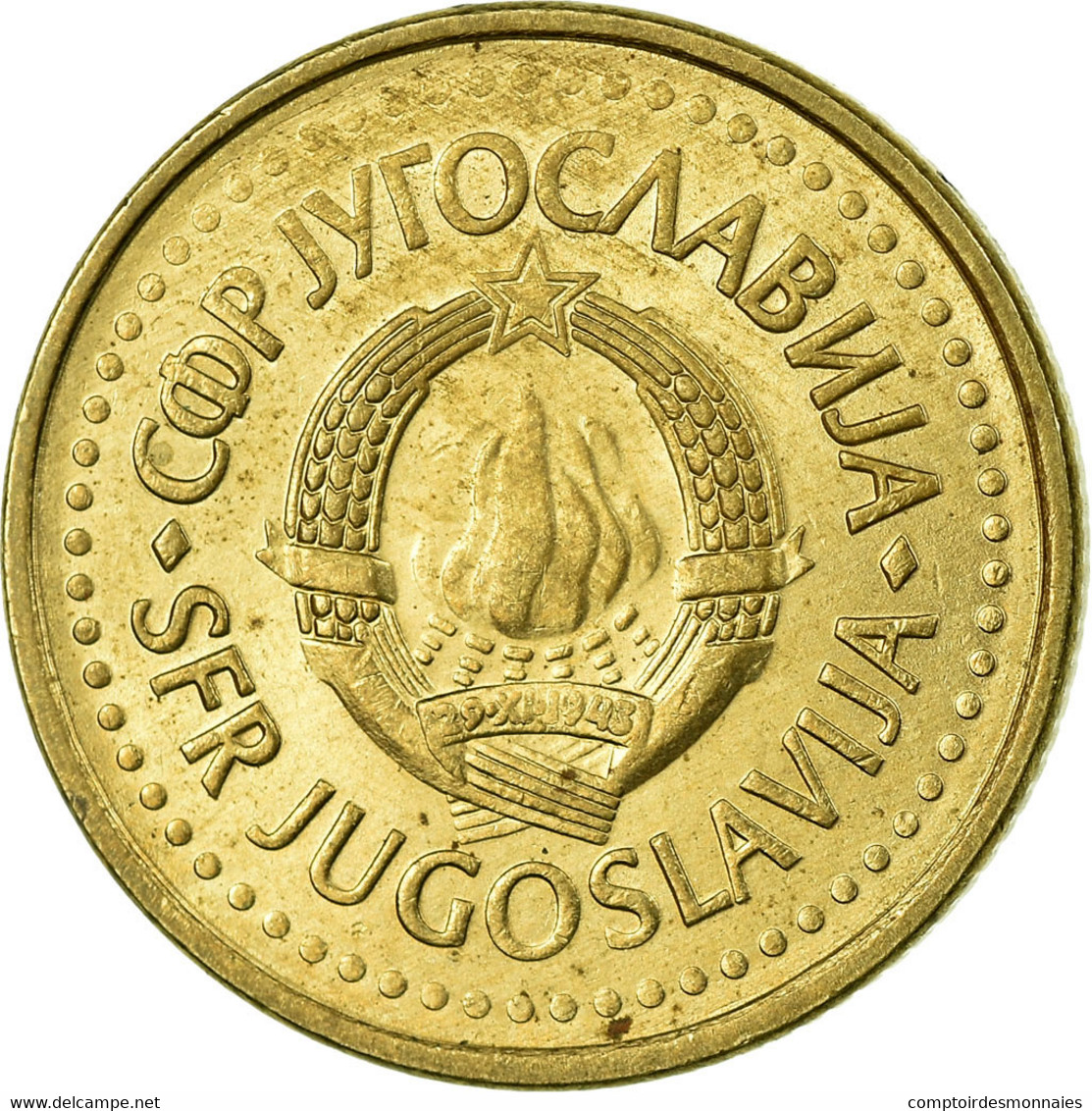 Monnaie, Yougoslavie, Dinar, 1983, TB+, Nickel-brass, KM:86 - Yougoslavie