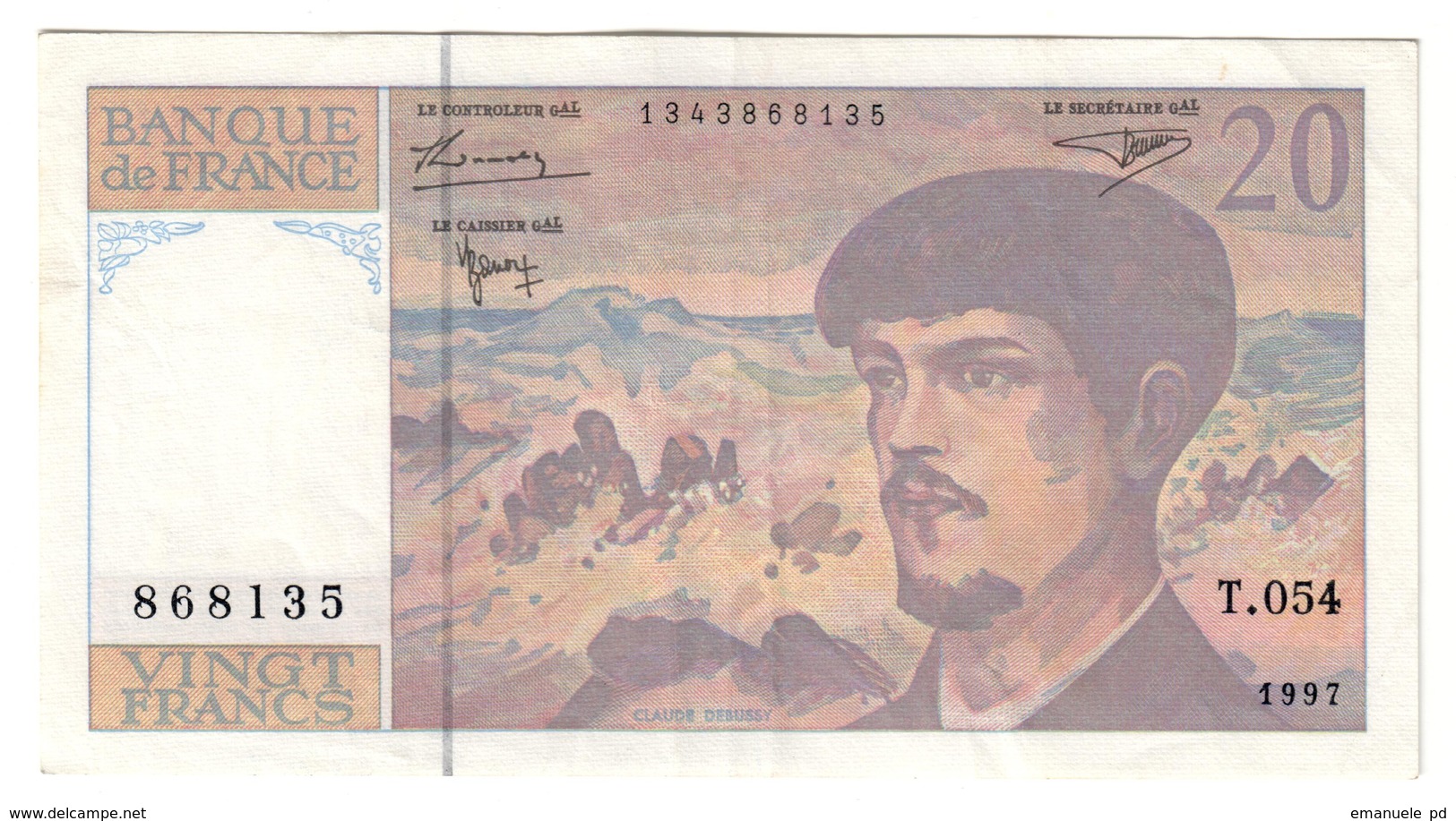 France 20 Francs 1997 - 20 F 1980-1997 ''Debussy''