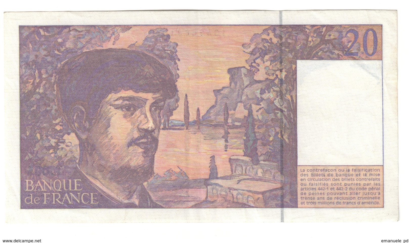 France 20 Francs 1997 - 20 F 1980-1997 ''Debussy''