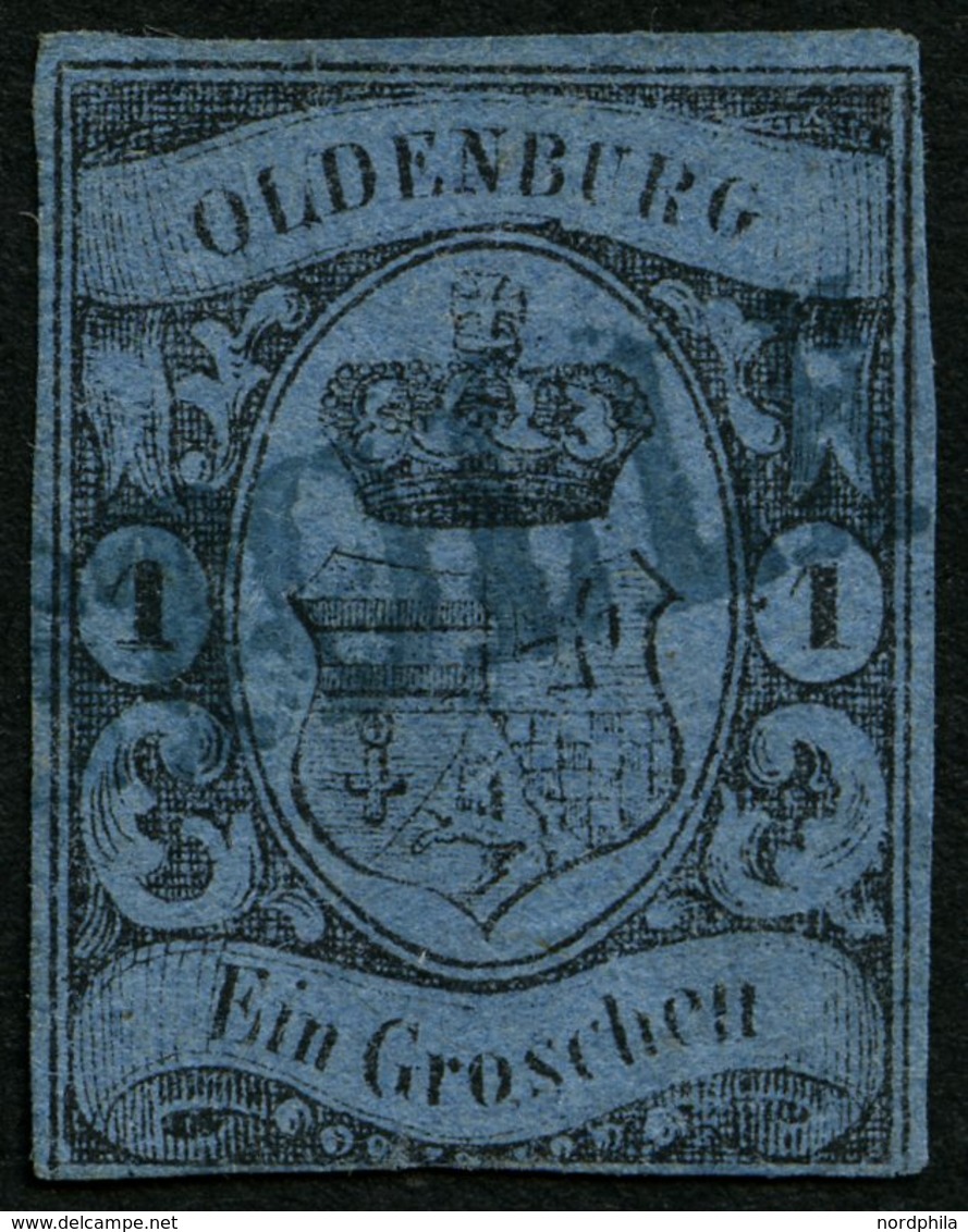 OLDENBURG 6a O, STOLLH(AM), Blauer L1 Auf 1 Gr. Hellblau, Marke Mängel - Oldenbourg