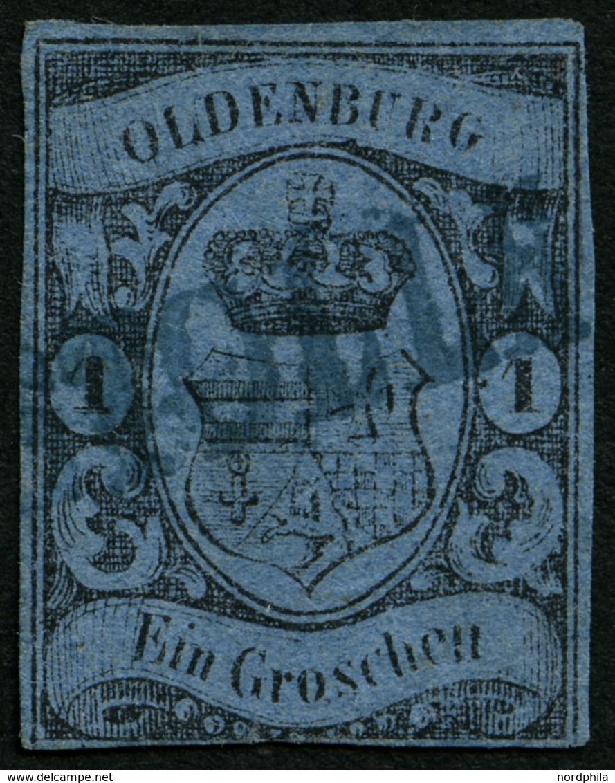 OLDENBURG 6a O, STOLLH(AM), Blauer L1 Auf 1 Gr. Hellblau, Marke Mängel - Oldenburg