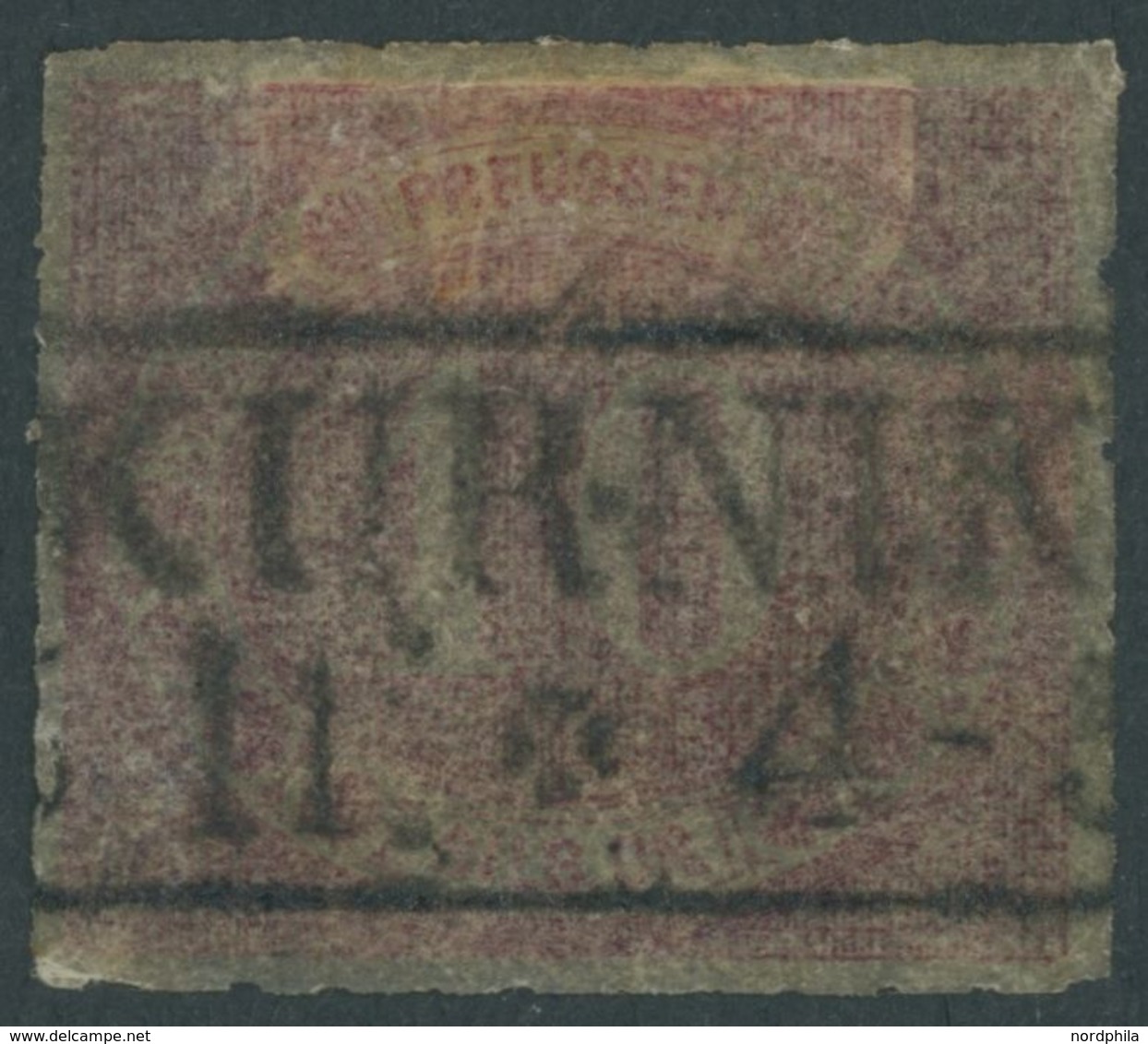 PREUSSEN 20 O, 1866, 10 Sgr. Rosarot, R2 KURNIK, Feinst, Mi. 130.- - Other & Unclassified