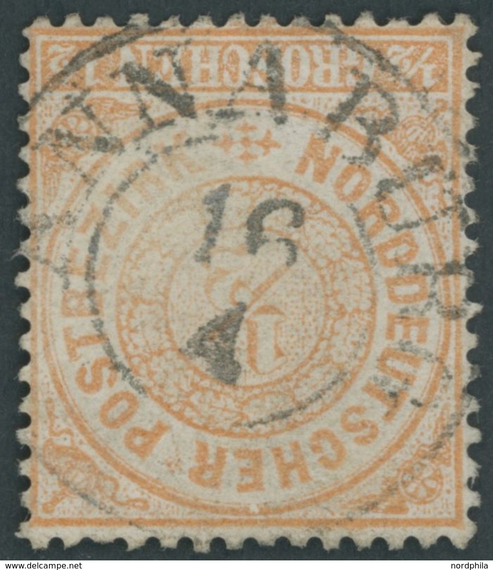 PREUSSEN NDP 15 O, ANNABURG, K2, Auf 1/2 Gr. Orange, Pracht - Altri & Non Classificati