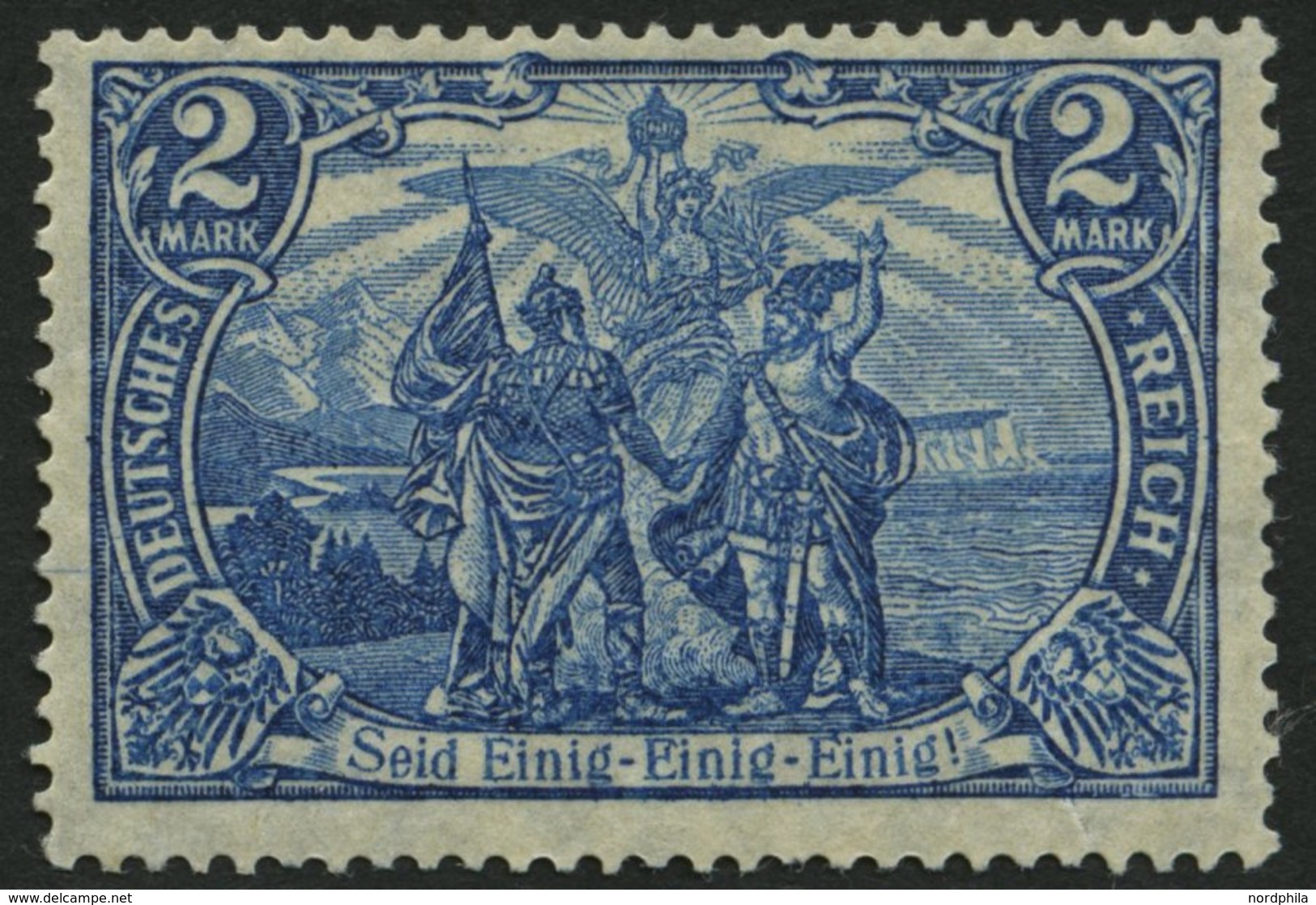 Dt. Reich 95AII **, 1916, 2 M. Kriegsdruck, Gezähnt A, Postfrisch, Herstellungsbedingte Gummiknitter, Pracht, Gepr. Jäsc - Andere & Zonder Classificatie