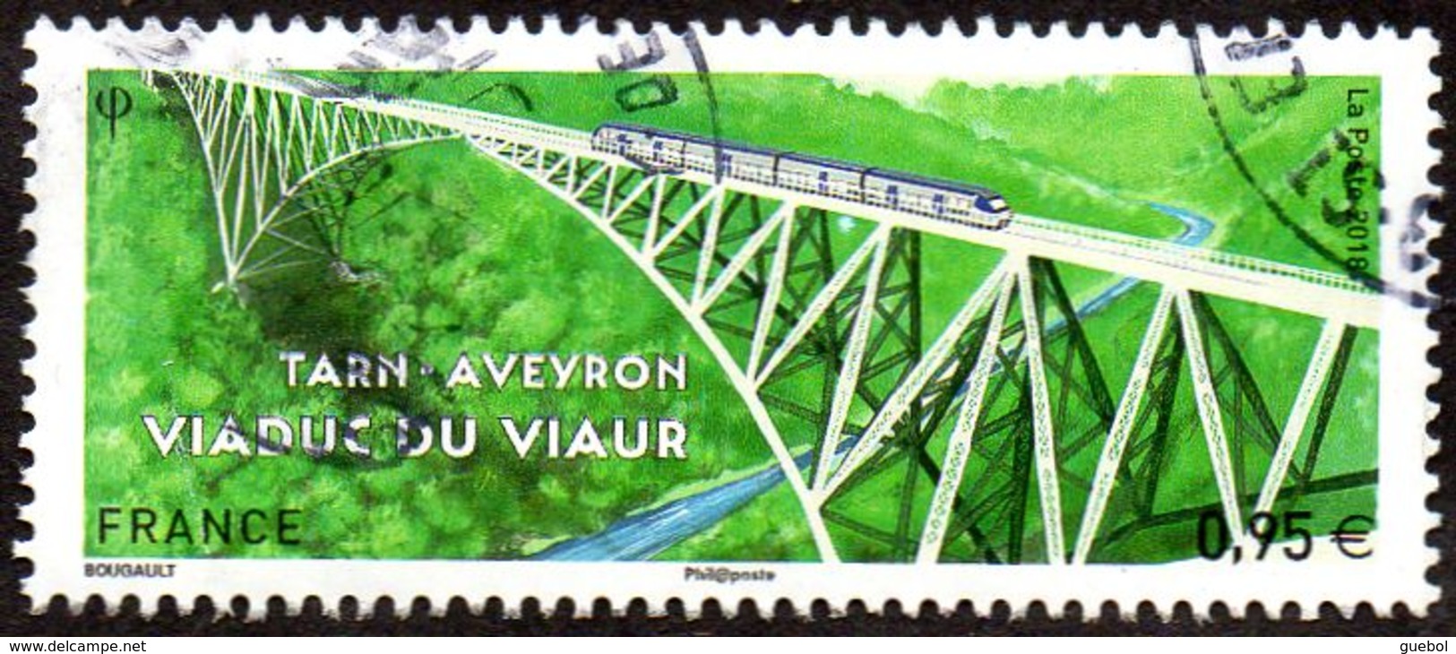 Oblitération Cachet à Date Sur Timbre De France N° 5247 - Viaduc Du Viaur Tarn - Aveyron - Oblitérés