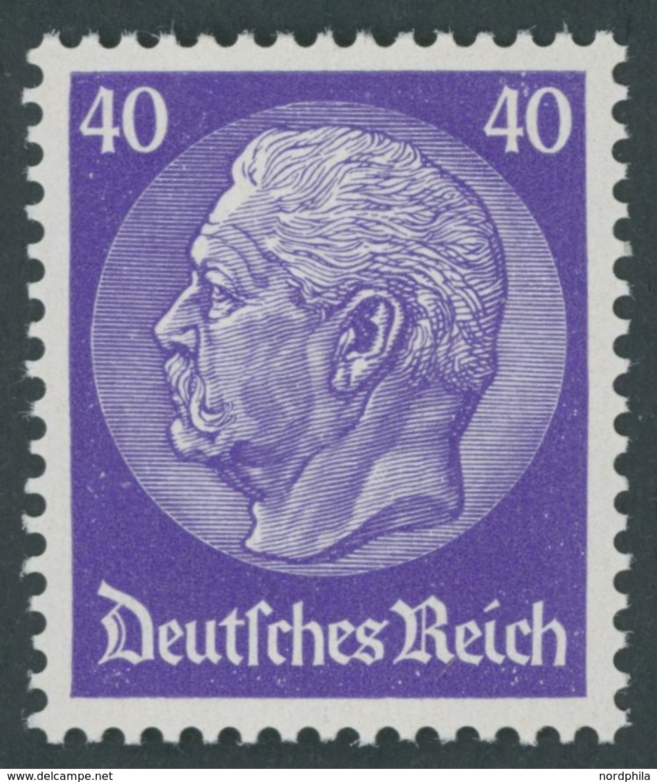 Dt. Reich 472 **, 1932, 40 Pf. Hindenburg, Postfrisch Pracht, Mi. 100.- - Usati