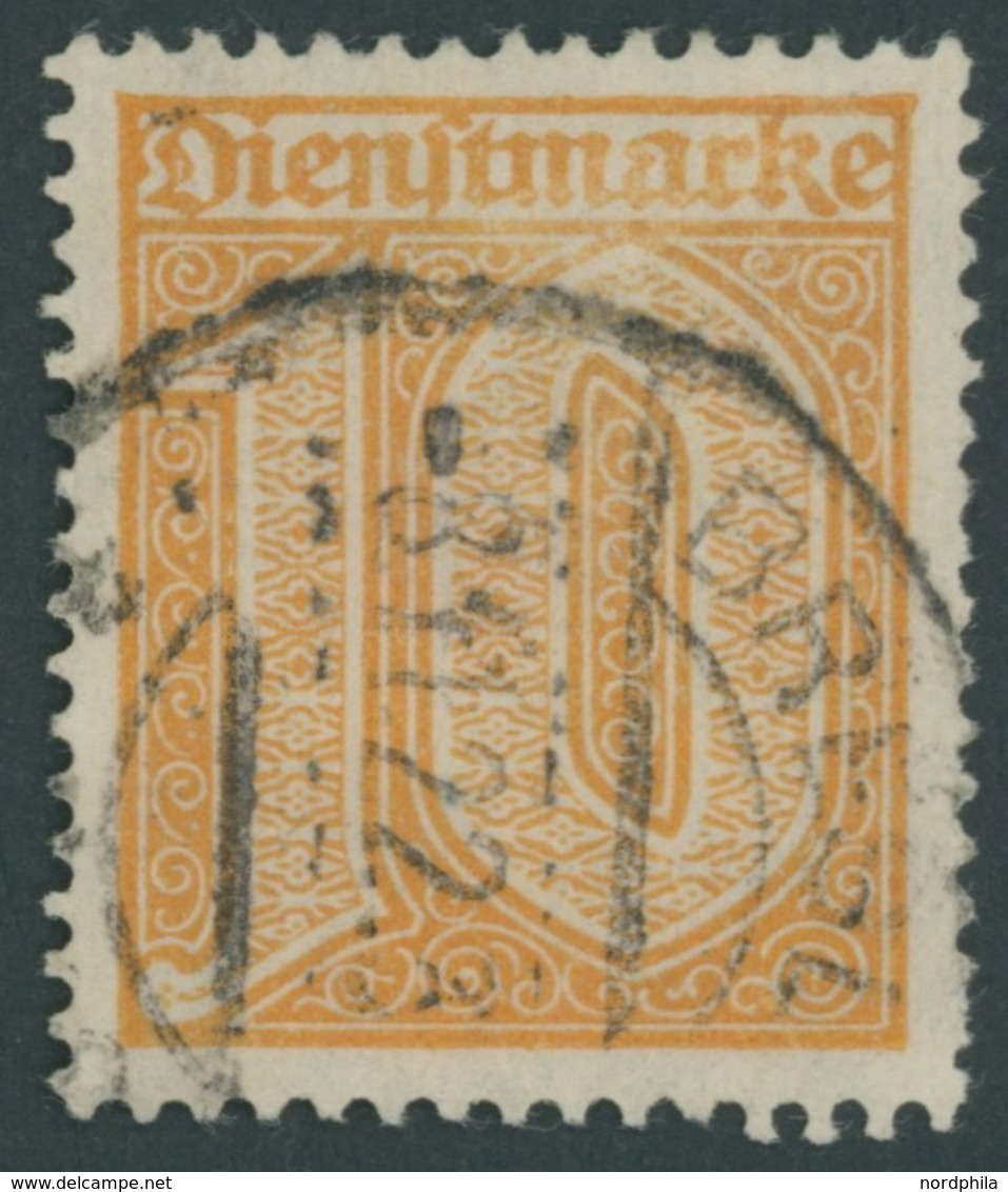 DIENSTMARKEN D 65 O, 1921, 10 Pf. Dunkelorange, Unbedeutender Eckzahnbug Sonst Pracht, Fotobefund Bechtold, Mi. 600.- - Servizio