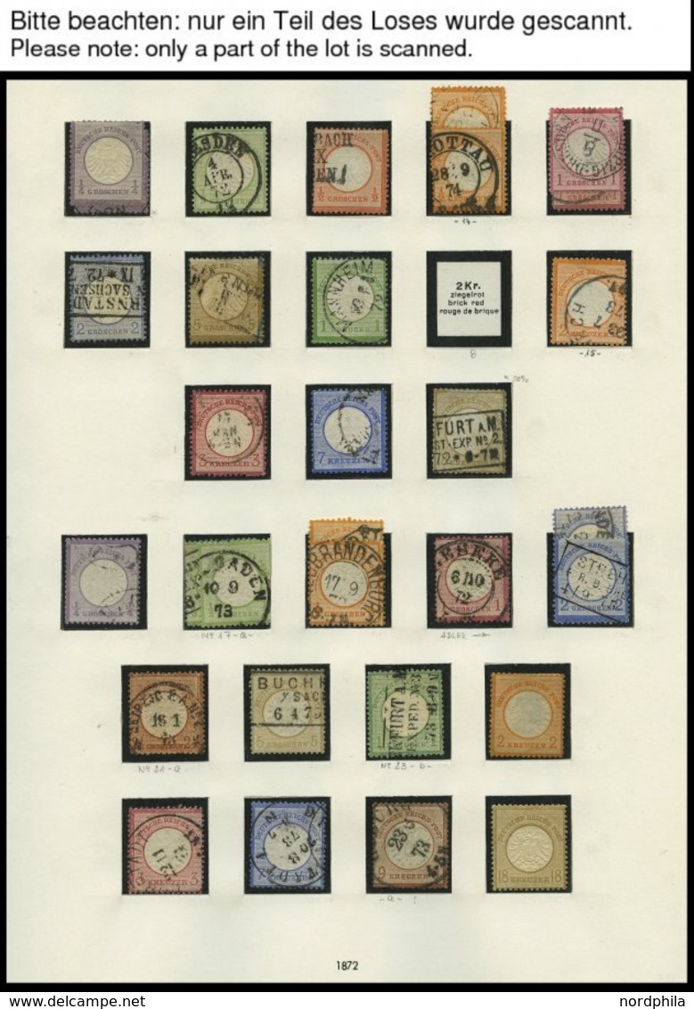 SAMMLUNGEN O,*,Brief , 1872-1923, Sammlung Dt. Reich Im SAFE Falzlosalbum, Sehr Reichhaltig Gesammelt Mit Vielen Nuancen - Used Stamps