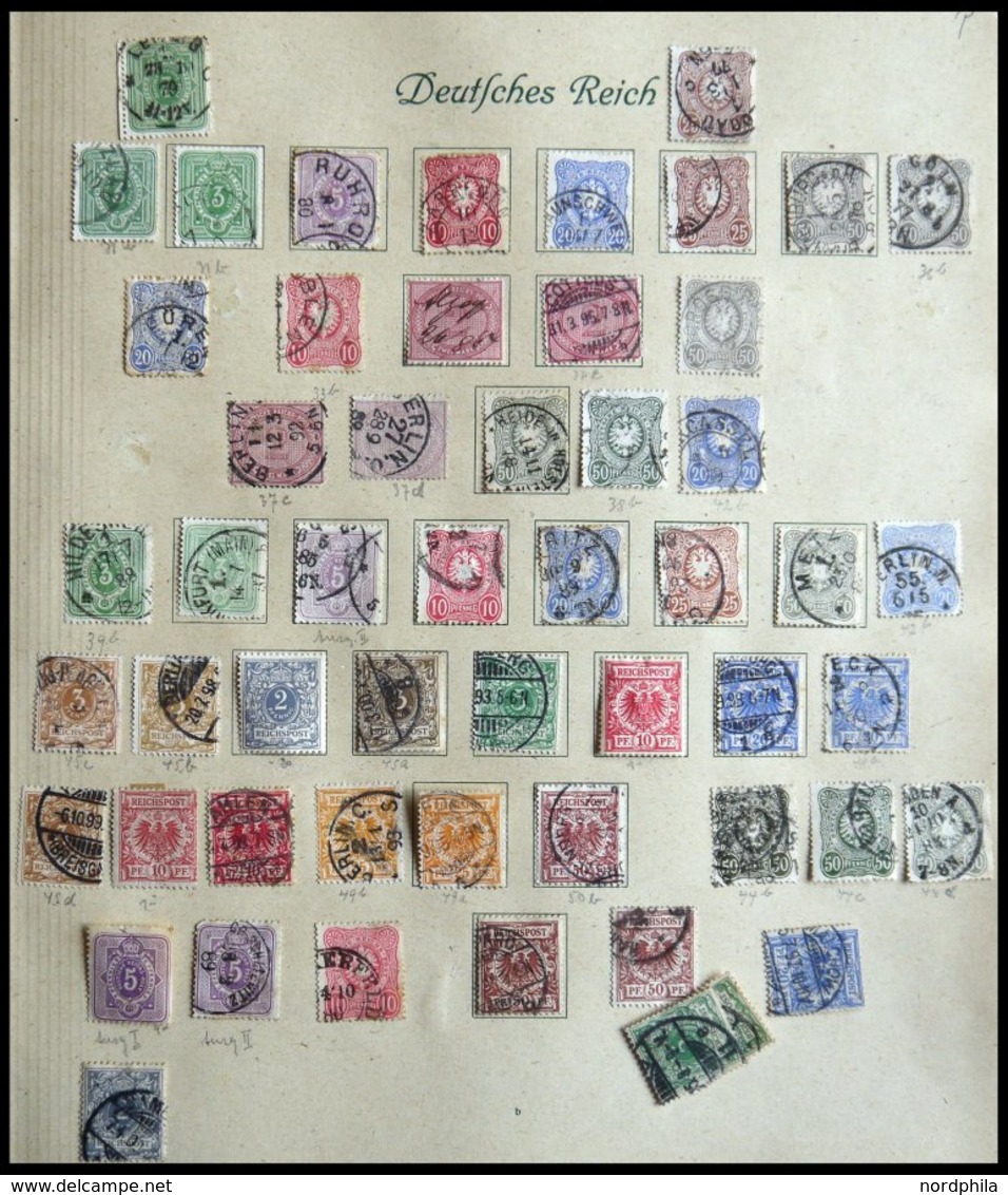 SAMMLUNGEN O,* , Alter Sammlungsteil Von 1872-1922 Mit Zahlreichen Besseren Werten, Unterschiedliche Erhaltung, Niedrige - Used Stamps